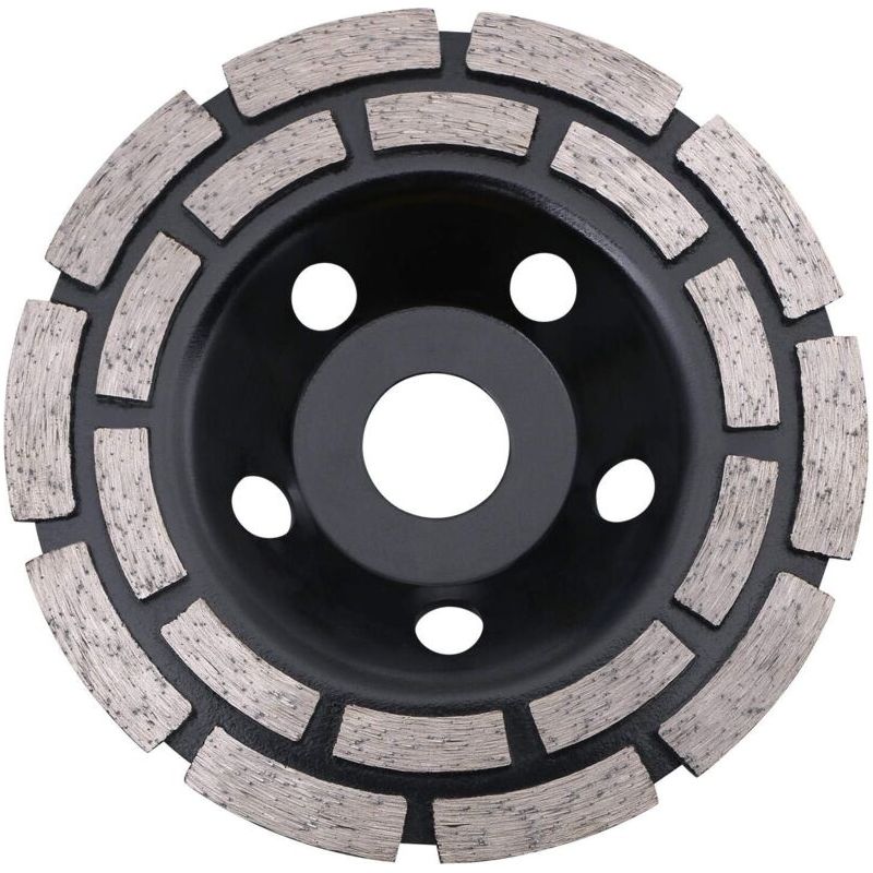 Diamanttrennscheibe 125 Mm – Bohrung 22,2 Mm – Doppelte Reihe Für Das Schleifen Von Beton, Granit Und Stein – Max. Drehzahl 12.250 U/min