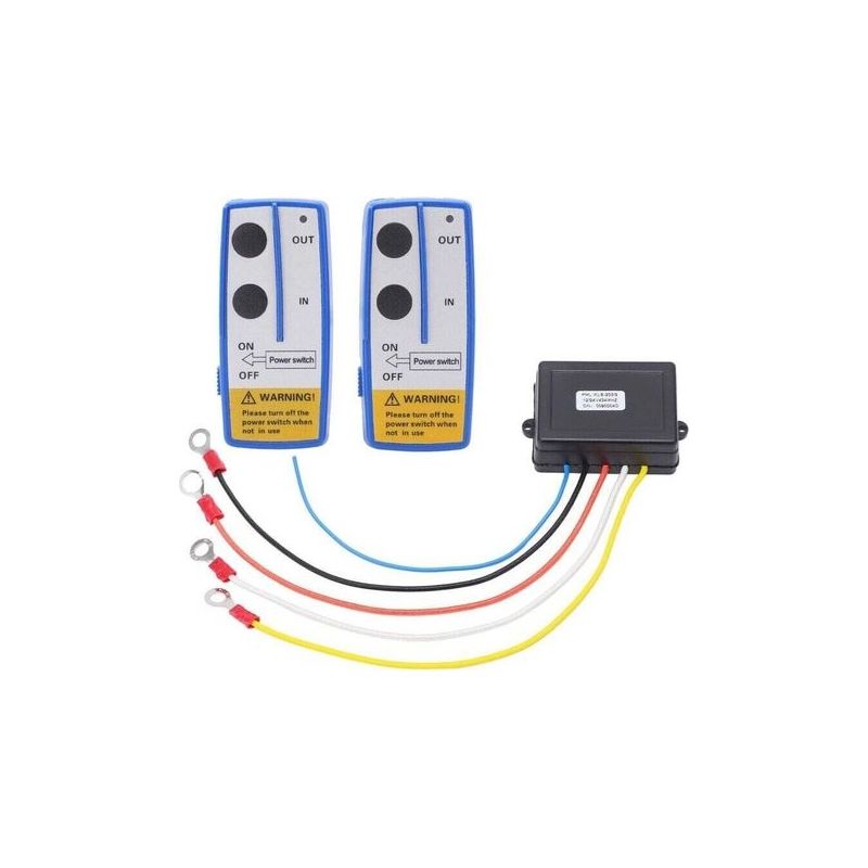 Kabellose Winde-fernbedienungs-set, 75 Fuß Reichweite, Batteriebetrieben, Integrierte Antenne, Led, Universell Für Autos, Atvs Und Lkw