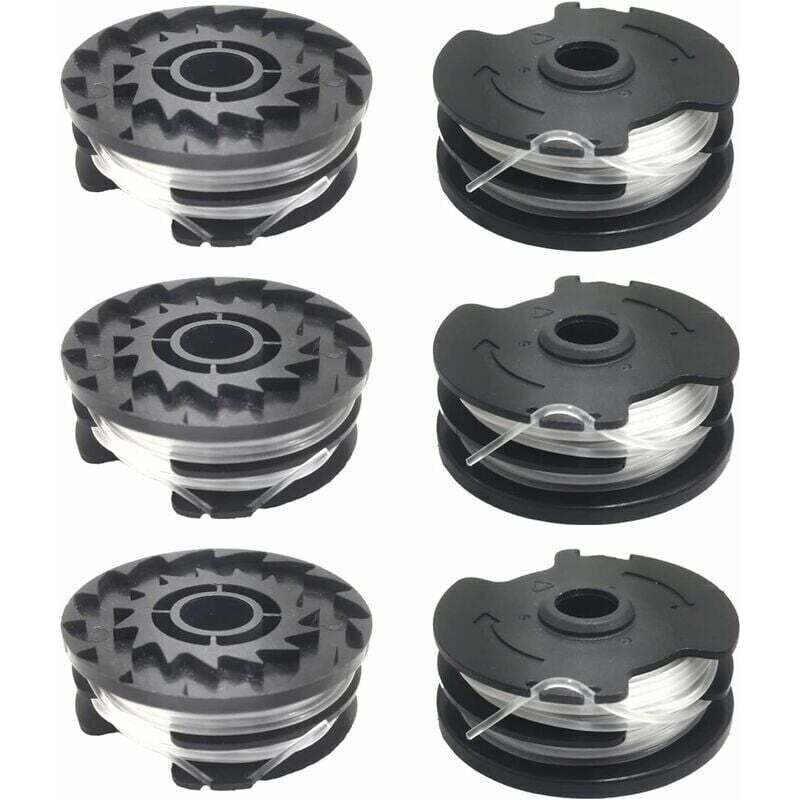 6er-pack Ersatzspulen Für Rasentrimmer – Durchmesser 1,6 Mm – Nylon-copolymer-harz – Spiraldesign Für Schnelles Schneiden - 20-li