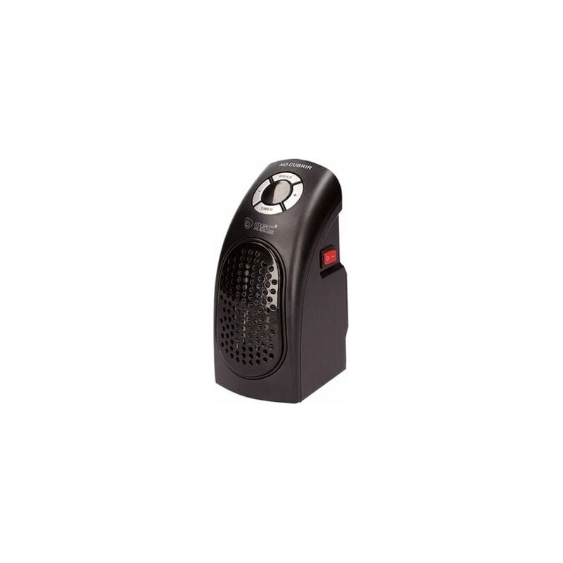 Mini-heizgerät, Wiederaufladbar, 400 W – Schwarz