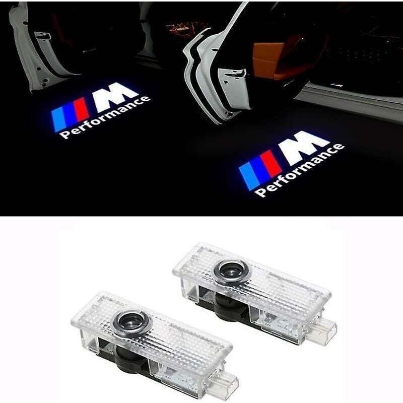 2er-set Led-projektoren Für Bmw – Logo-bodenprojektion – Niedriger Stromverbrauch – Einfache Installation Ohne Änderungen