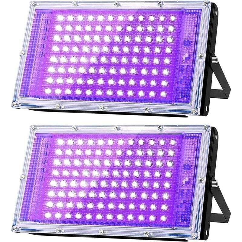 Uv-led-projektor 100 W – Schwarzlicht 395 Nm – Wasserdicht Ip66 – 96 Hochleistungs-leds – Für Festveranstaltungen - Uv 395 Nm