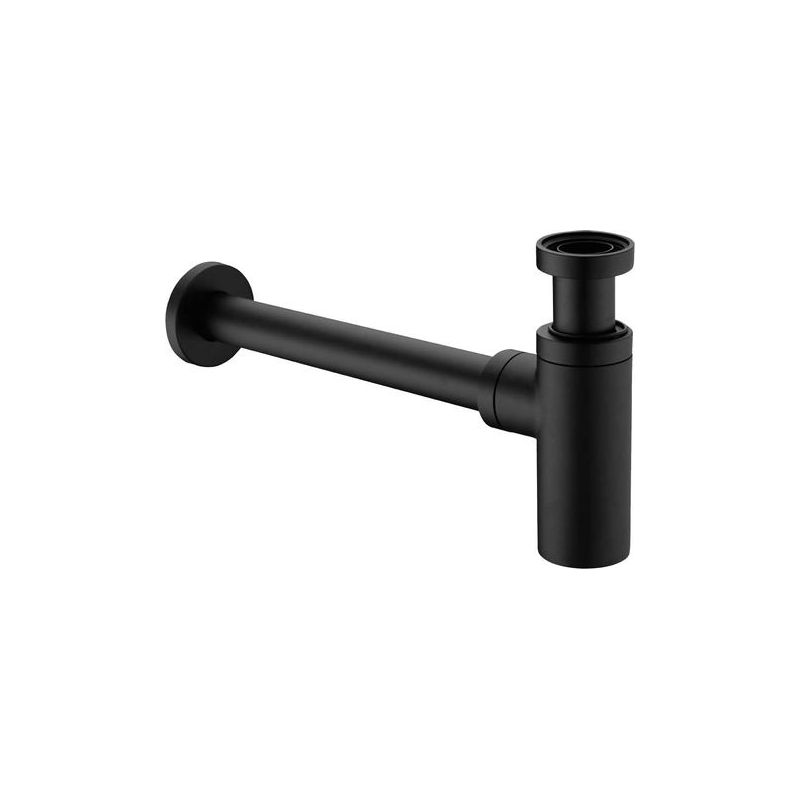 Siphon Aus Matt-schwarzem Messing – Universal 1 1/4" X 32mm – Verstellbar, Geruchsneutral – Einfach Zu Reinigen Und Zu Installieren –