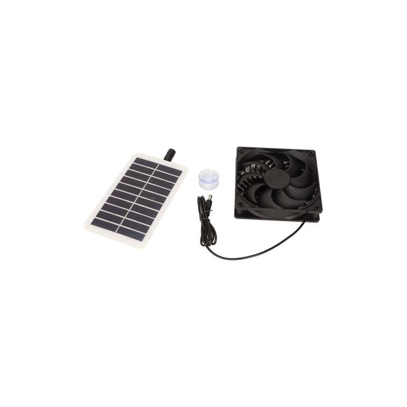 Jeffergarden Solarpanel-abluftventilator 15w, Geruchsneutralisierend, Energieeffizienter, Tragbarer Solar-luftabscheider Für Tierheime