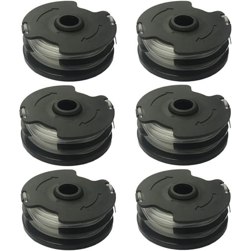 Nylonfaden-spulen Für Den Parkside Prta 20-li A1/b2/c3 Rasentrimmer – 6er-pack – Stärke 1,4 Mm – Länge 2 X 5 M