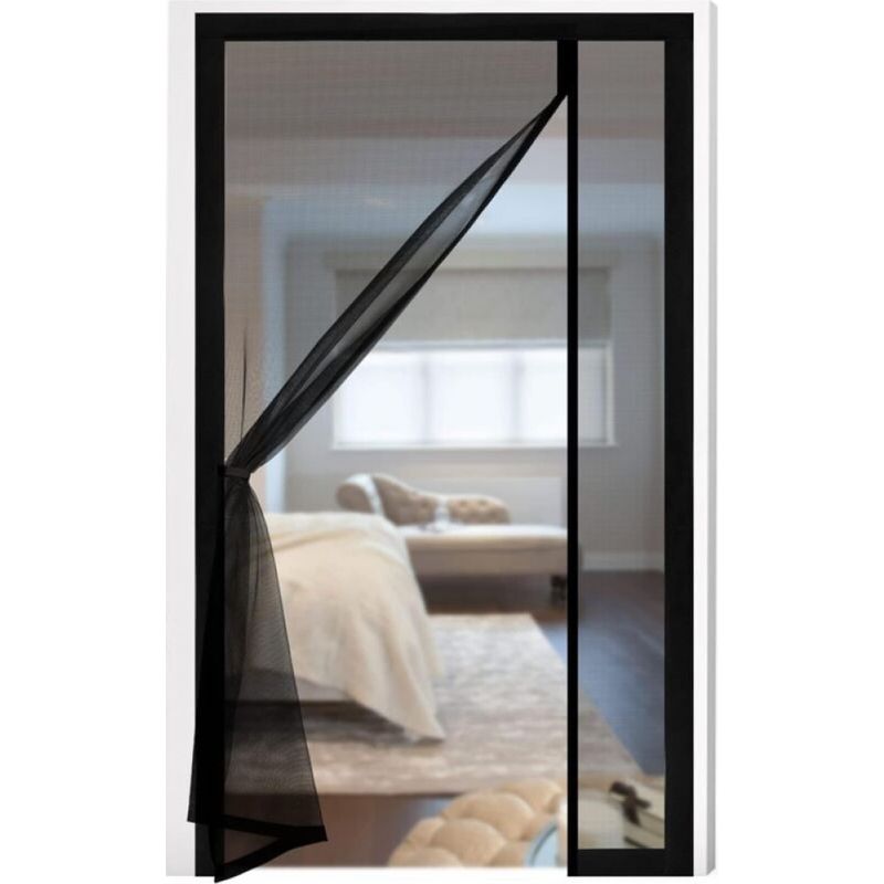 Magnetisches Fliegengitter Für Balkontür, 90 X 210 Cm, Aus Glasfaser, Seitliche Öffnung, Magnetischer Vorhang Für Balkon, Wohnzimmer, Schlafzimmer