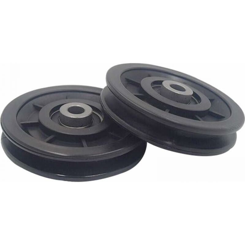 2 Stück 90 Mm Nylon-riemenscheibe, Fitness-rolle, Universalrad Für Kabelmaschine, Gymnastikgerät, Garagentor, Schiebetürrolle