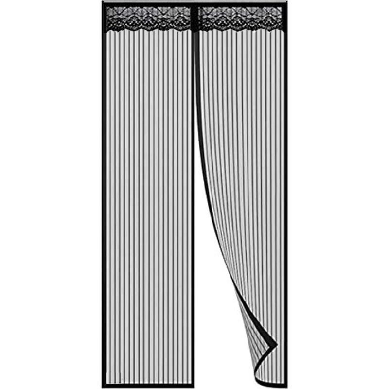 Magnetische Türfliegengitter-vorhang, Anti-mücken-türvorhang Mit Magnetverschluss, Ohne Bohren Für Balkontür, Kellertür, Terrassentür (120 X 210)