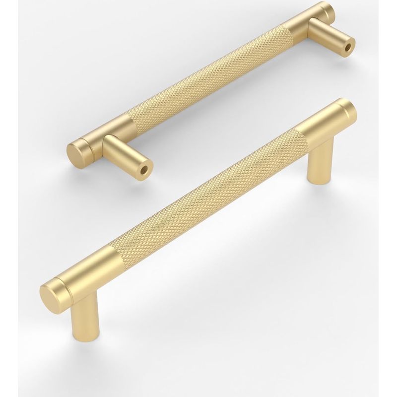 10er-set Schwarze Möbelgriffe Für Küchenschränke Mit Schrauben, Geeignet Für Schreibtische, Schubladen, Schränke Und Kleiderschränke (gold, 160 Mm)