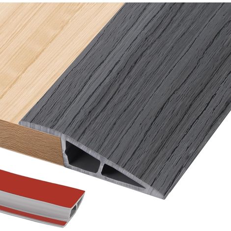 Cyslmuk – 1 M Selbstklebende Schwellenleiste – Flexibles, Wasserdichtes Pvc – Breite 5 Cm – Für Schwellenübergänge Bis Zu 10 Mm – Schnelle Selbstklebe-montage