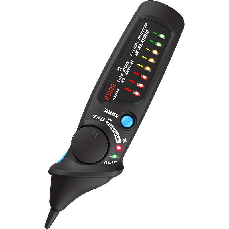 Avd06 Berührungsloser Spannungstester 12-1000v Automatischer/manueller Modus Empfindlichkeitseinstellung Ncv-erkennung Aktive Drahtortung Bruchpunktsuche Mit Farbiger Led-anzeige