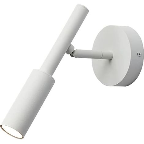 Industrielle Dekorative Led-wandleuchte, 7 W, Schwenkbar, Aus Metall, 3000 K Warmweiß, Für Wohnzimmer, Schlafzimmer Oder Flur, Weiß