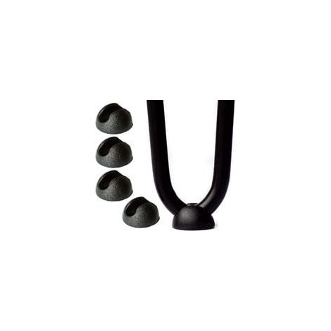 10er-pack Silikon-schoner Für Möbelfüße In Haarnadelform – Schwarz (10 Mm)