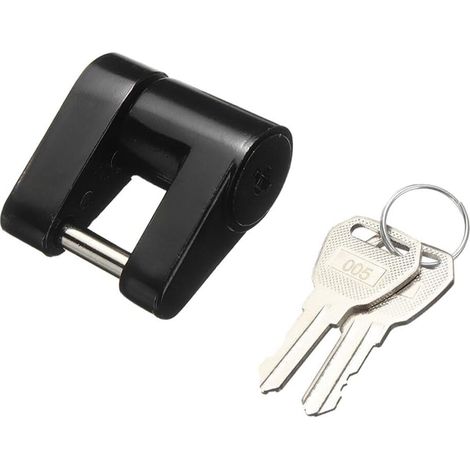 Serrures De Sécurité Pour Caravanes, Pour Une Protection Sûre Et Durable Contre Le Vol, Outils De Serrurier En Métal Unisexe, Serrure De Remorque, Noir