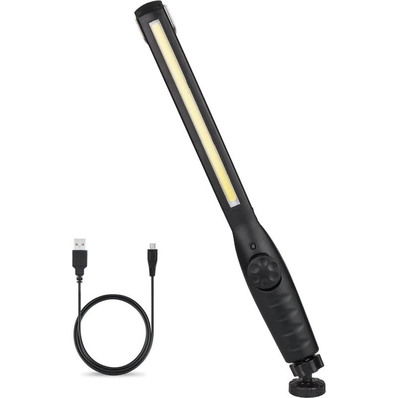 Notfall-arbeitsleuchte, Usb-aufladbare Inspektionsleuchte Für Notfälle, Cob-taschenlampe Mit Magnetfuß Und Haken Zum Aufhängen Für Heimwerken, Arbeit, Spaziergänge, Angeln, Camping