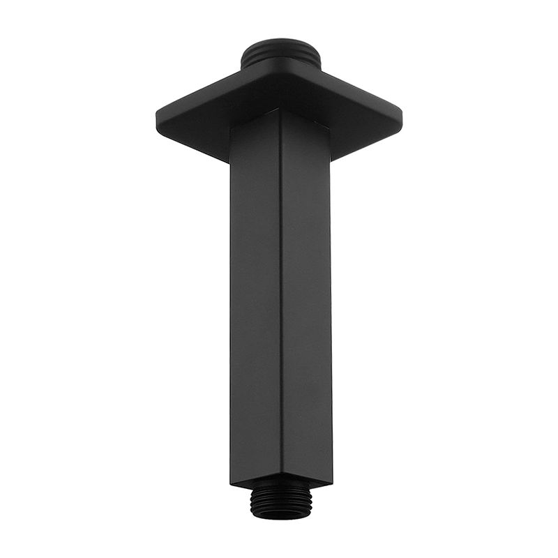 Duscharm, Deckenmontage-duschschlauch, Gerader Ersatz-duscharm, Universeller Anschluss 1/2" Npt (20 Cm, Schwarz)