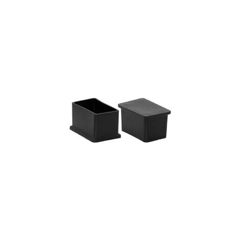 Satz Aus 8 Rechteckigen Pvc-stuhlbeinkappen, Nicht Markierend, 30 Mm X 50 Mm (1-3/16" X 2")