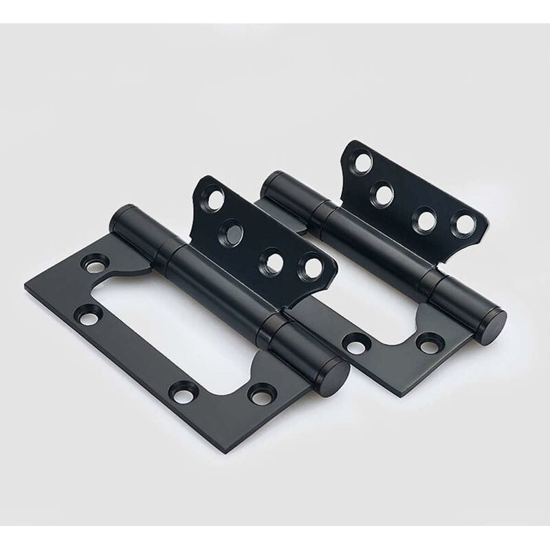 4er-set Edelstahltürscharniere, Rechteckige 4-zoll (100 Mm) Türscharniere, Schwarz