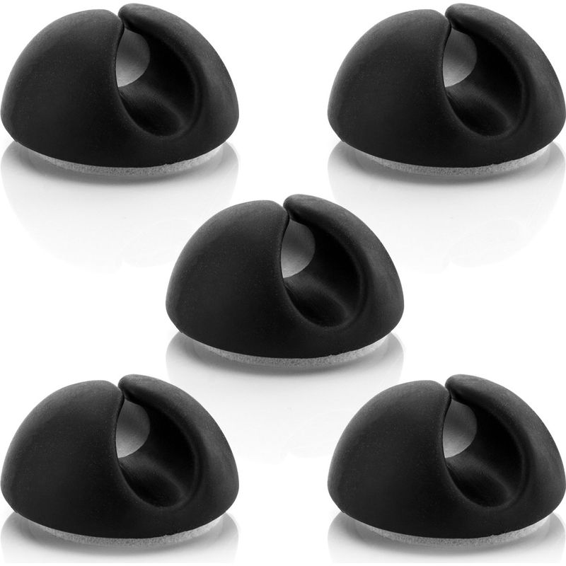 5x Kabelbinder-halter, Kabelhalter, Kabelmanagement, Kabelbefestigung, Kabelorganisator Für Kabel Bis Zu 8 Mm, Kabelbinder, Kabelbefestigung, Kabelmanagement, Schwarz
