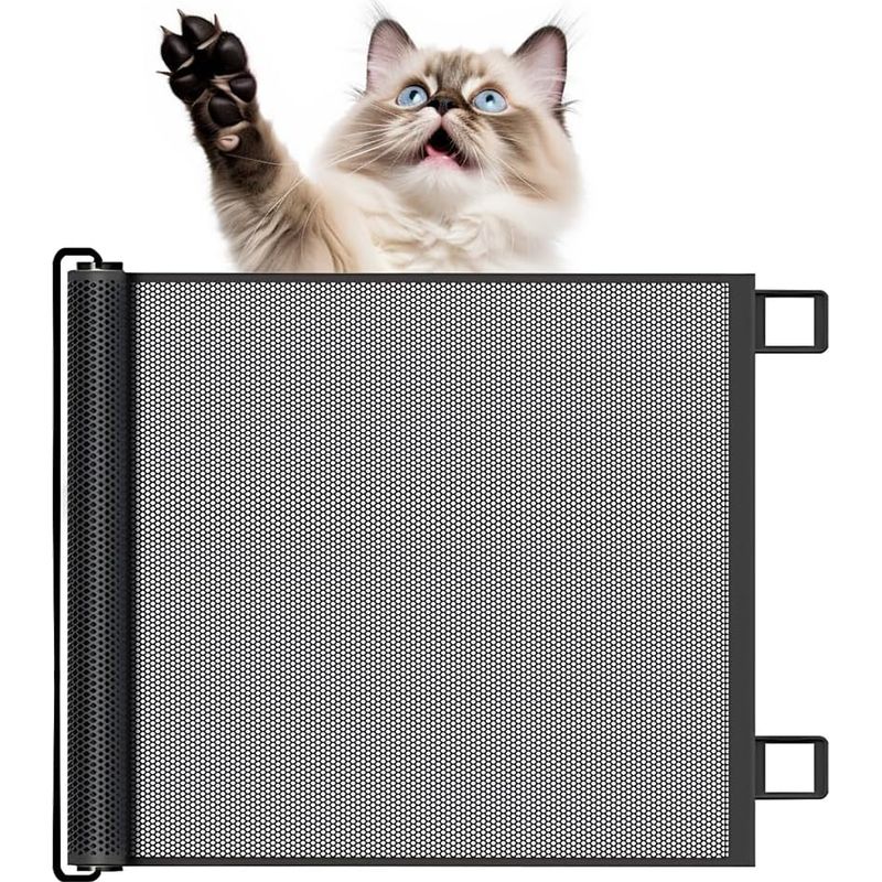 Einstellbare Sicherheitsbarriere Für Babys, Kinder Und Hunde, Erweiterbare Sicherheitsbarriere Für Hunde Und Katzen, Für Treppen, Flure, Innen- Und Außenbereich - Schwarz, 130-78 Cm
