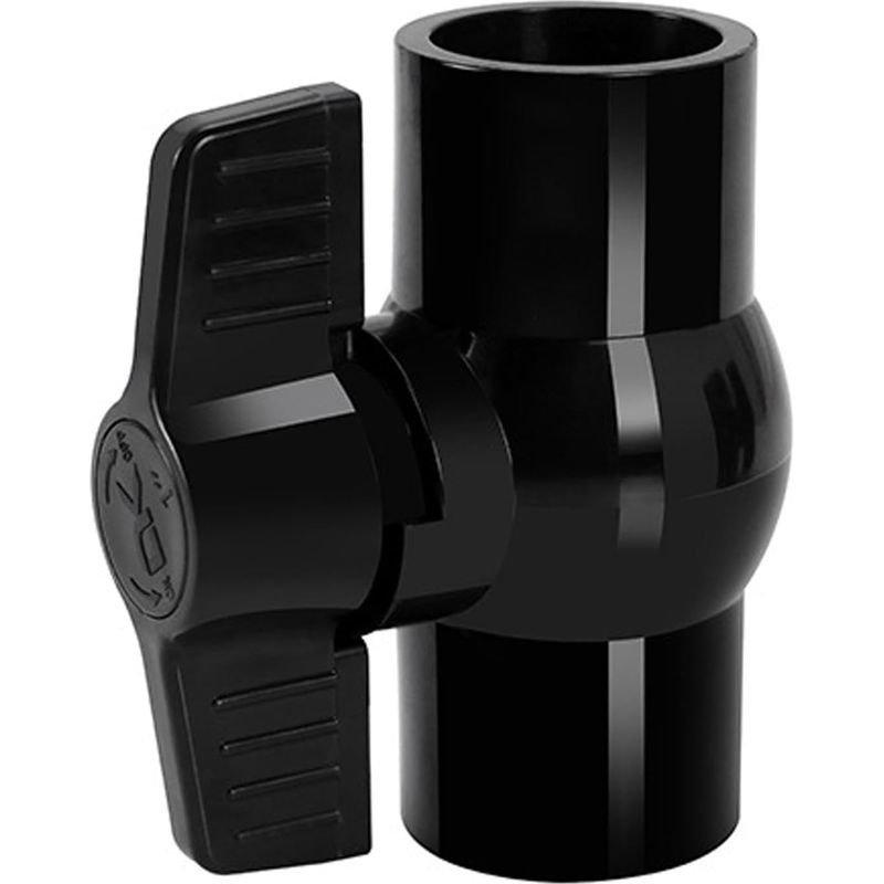 Pvc-kugelventil, Rohrleitungsanschluss, Kompakte Bauart, Absperrventil Für Kaltwasserleitungen (schwarz 32 Mm)