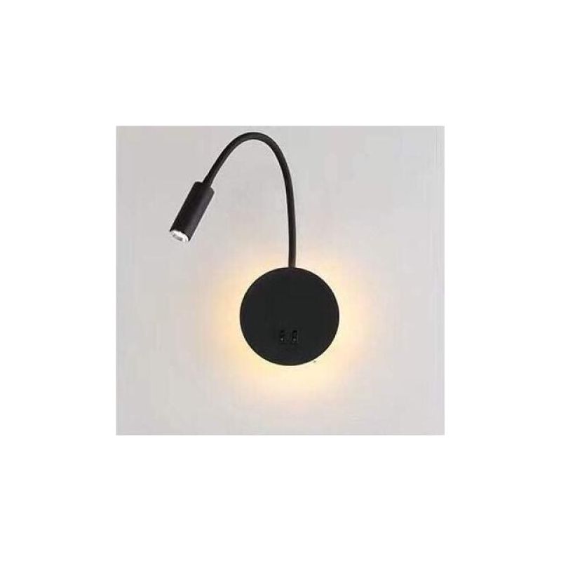 3w+8w Led Nachttischlampe Schwarz Wandleuchte Leselampe Flexible Moderne Schwan Led Leseleuchte Wandlampe Schlafzimmer Mit Schalter 3000k