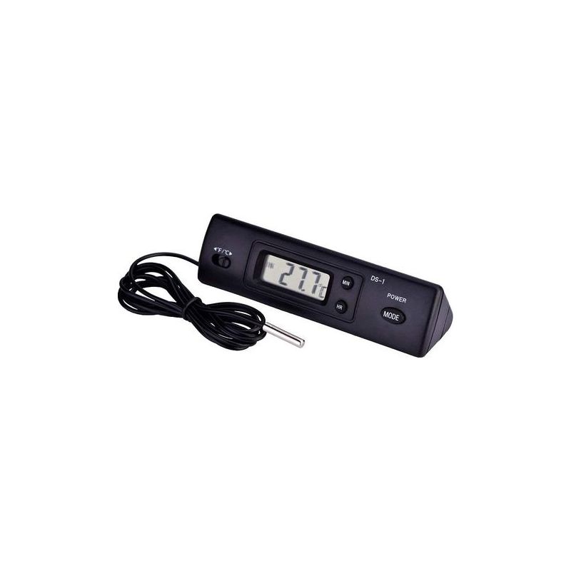 Lcd-digital-thermometer Mit Temperaturzähler, Flüssigkristallanzeige, Feuchtigkeitsmessung, Verkabelter Sondensensor Für Kühlschrank, Aquarium Und Klimaanlage