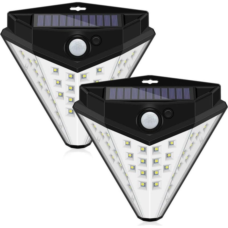 Neue Solarleuchte Mit Bewegungsmelder, 32 Led Außenwandlampen, Wasserdichte Gartenbeleuchtung, Sensorleuchten