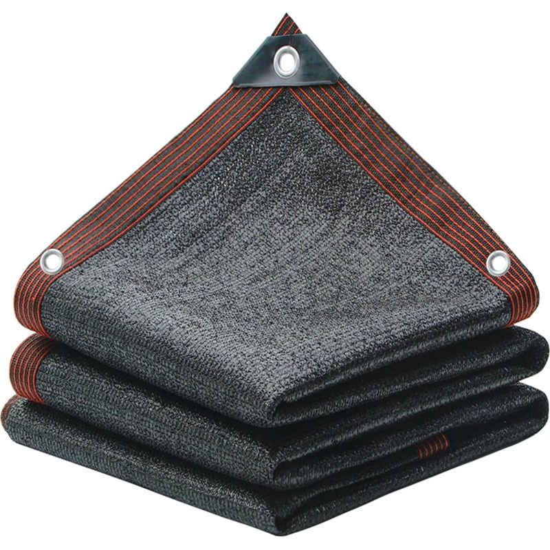 Schwarzes Schattennetz 2x3m, Sonnenschutz-schattentuch, Schattennetz Mit Ösen, Gartenschattennetz, Uv-schutzendes Netz Für Gartenpflanzen, Gewächshaus, Stallhundezwinger