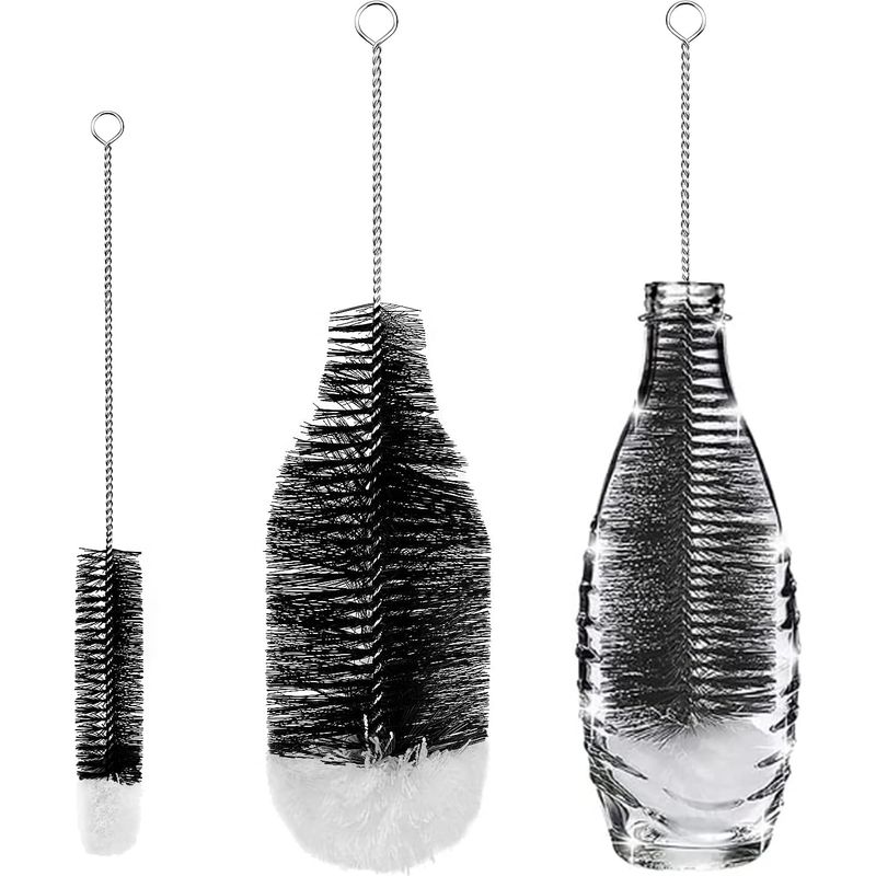 2er-set Flaschenbürsten, Reinigungsbürsten Für Glasflaschen Und Thermoskannen