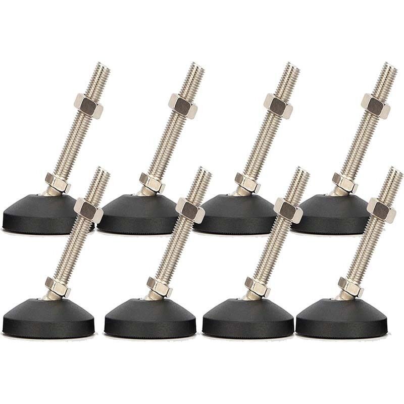 Nivellierfüße, Einstellbare Möbelfüße Aus Rostfreiem Stahl, 8 Stück M10 X 50 Mm Einstellschrauben Mit T-nuss