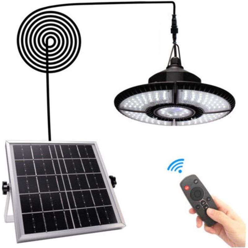 Innenraum-sonnenlicht 6v 5w, Solar-kronleuchter-beleuchtung Mit Vier Blättern, Eins Zu Eins, 4400mah Mit Fernbedienung, Geeignet Für Haus, Gartenhaus, Pergola, Gartencourtyard, Garage