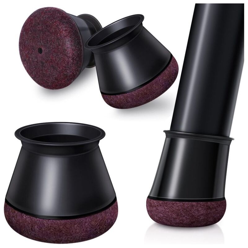 24 Stück Stuhlbeinschoner, Stuhlbein-endkappen, Bodenschoner Aus Silikon, Filzgleiter Für Stühle, Geräuschreduzierung, Kratzerschutz, Verschleißfest (20,1-30 Mm)