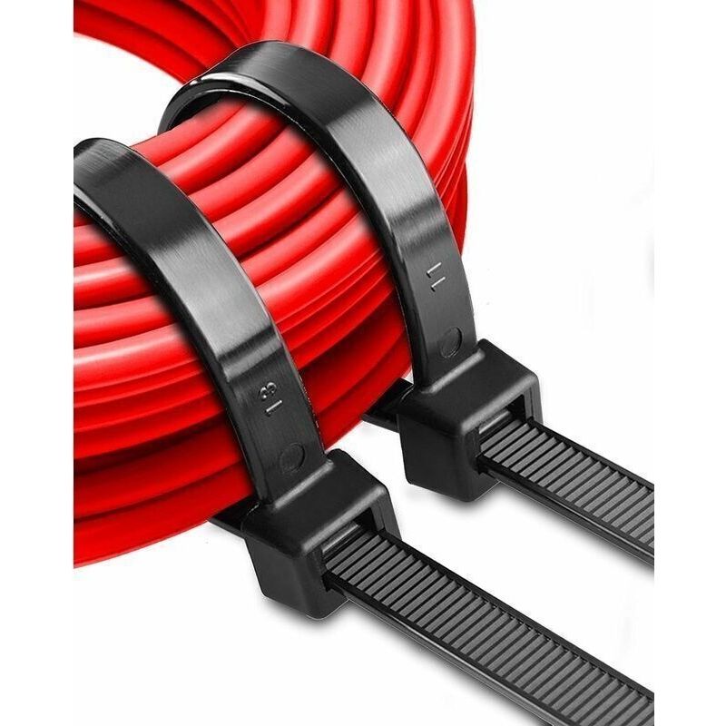 Kabelbinder Aus Kunststoff, 500 Mm X 12 Mm, Professionelle Kabelbinder, Rilsan-kabelbinder, Schwarze Nylon-kabelbinder, Große, Lange Elektrische Kabelbinder Für Außenzäune