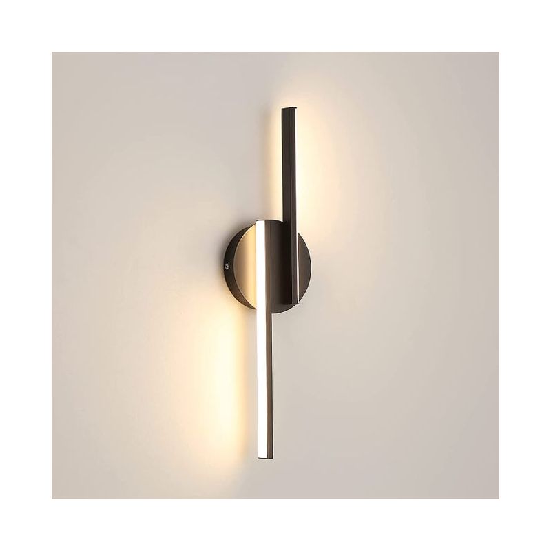 Led-wandleuchte Für Innenräume, Moderne Wandlampe Aus Aluminium Für Wohnzimmer, Flur, Badezimmer Und Treppenhaus, Nachtlicht (schwarz) 3000k