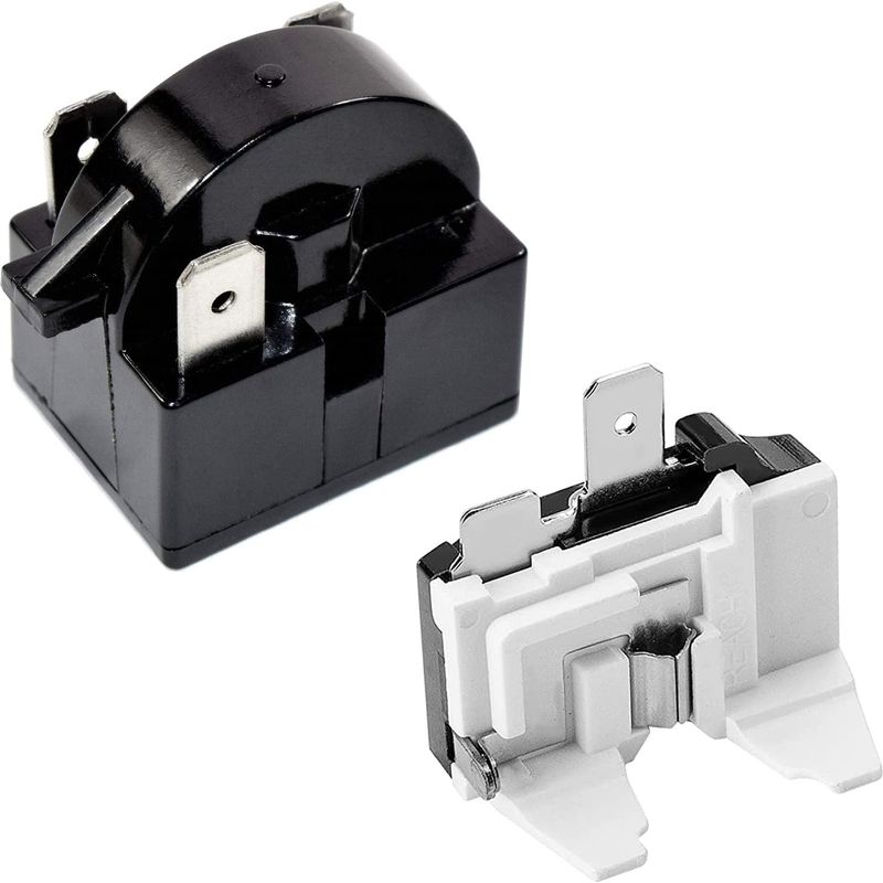 Greluma Startrelais Qp2-4.7 Ptc, 3-poliges Kühlschrank-startrelais 4,7 Ω Und Überlastschutz Für Kühlschrank 6750c-0005p 1/2 Hp Kompatibel Mit Dem Kompressor