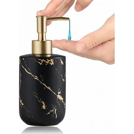 Seifenspender 300 Ml Marmoroptik Keramik Handseifenspender Duschgelspender Badezimmeraccessoires