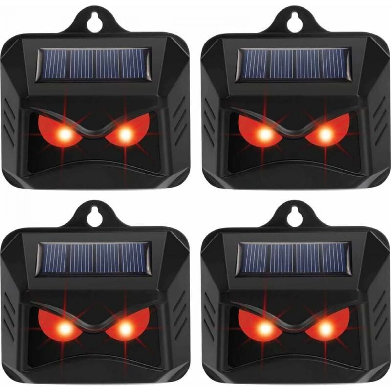 4er-pack Solarbetriebene Raubtierabwehr – Fuchsabschreckung Für Den Garten – Tierrepellent – Abschreckgerät Gegen Hirsche – Katzenvertreiber – Fuchsvertreiber