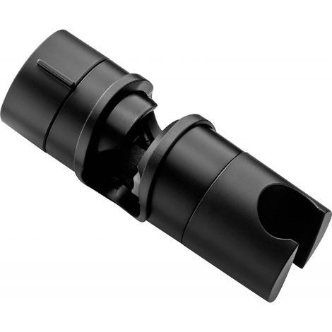 1 Stück Duschhalterung, Universelle Schwarze Duschkopfhalterung Für Duschstangen Mit 18-25 Mm Durchmesser, Aus Massivem, Verdicktem Abs-kunststoff, Verbesserte Version, Matt Schwarz
