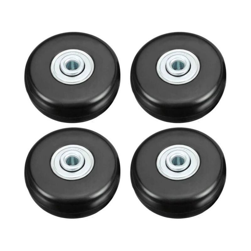4 Stück 50 Mm Kofferrollen, Gepäck-reparatur-rollen, Schwere, Leise Gummi-universal-schwenkrollen, Ersatzrollen Für Transport, Geeignet Für Koffer/gepäck/rucksäcke/reisen