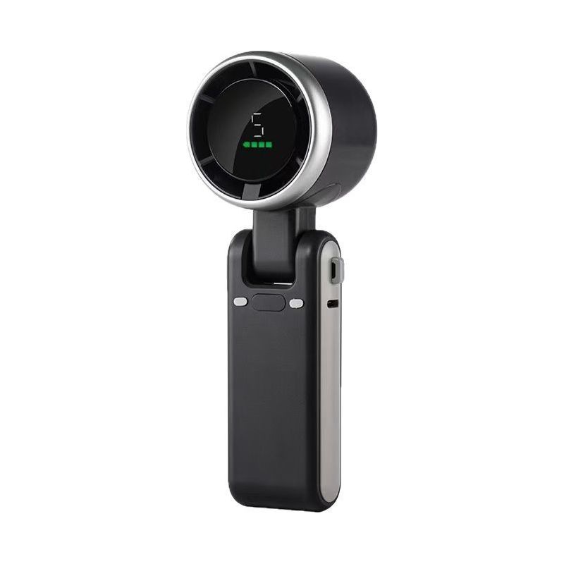 Tragbarer Mini-ventilator, Wiederaufladbar, 5 Hohe Geschwindigkeitsstufen, Verstellbar, 3600 Mah, Reiseventilator, Turbo-ventilator, Nackenventilator