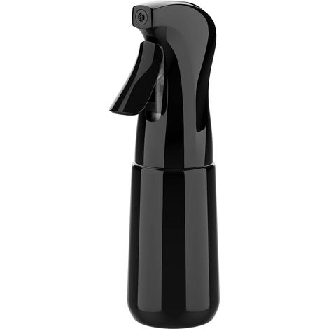 Wassersprühflasche 200 Ml Schwarz – Feiner Nebel, Wiederverwendbares Spray Für Haare, Pflanzen, Gesicht Und Reinigung, Ge2003b-200b