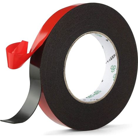 Doppelseitiges Pe-schaumstoffband – Superstarkes Schaumstoff-dichtungsband Für Dekoration Und Verpackung, Autodekorationsband, Bilderrahmen (1 Rolle 19 Mm)