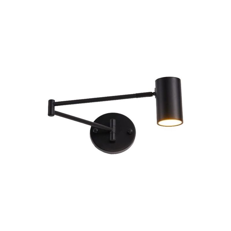 Wandleuchte Mit Gelenkarm, Verstellbare Klappbare Wandleuchte, Lampe Mit Winkelverstellbarem Gelenkarm, Schwenkbare Leselampe Für Wohnzimmer, Schlafzimmer, Nachttisch, Schwarz