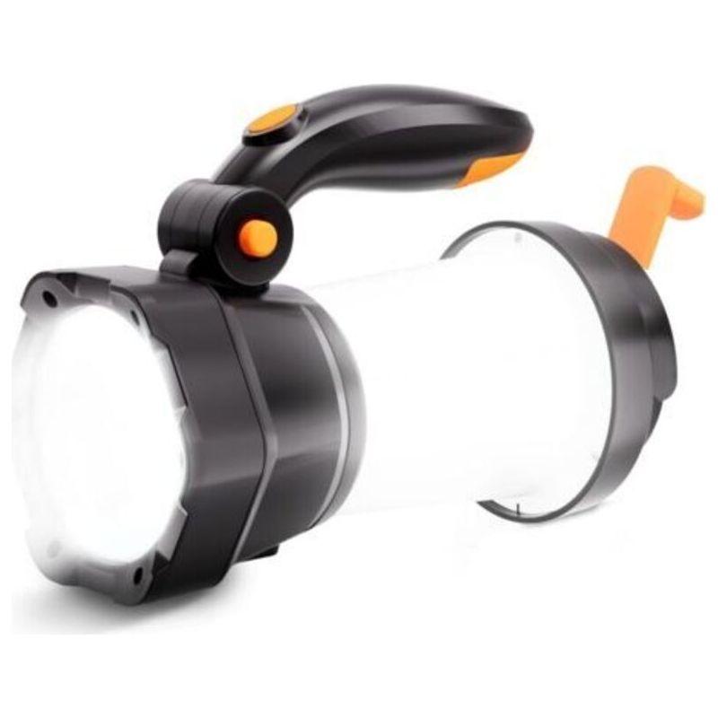 2 En 1 Led-campinglampe, Wiederaufladbare Taschenlampe Mit Kurbel Für Notfälle, Tragbare Campinglampe Mit 3 Lichtmodi Für Outdoor-wandern