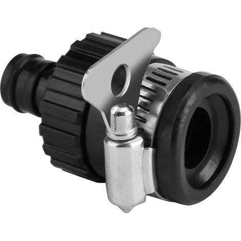 Universeller Wasserhahn-schlauchanschluss Für Autoschläuche, Schnellkupplung, Wasserhahnadapter Für Durchmesser Unter 16 Mm (schwarz)