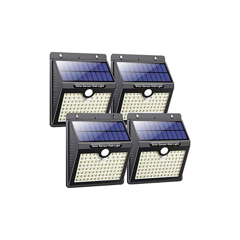 Solarleuchte Für Außenbereich, [40 Led 4er-set] Solar-außenbeleuchtung Mit Bewegungsmelder, Solarstrahler Für Außen Mit 3 Intelligenten Modi, Wasserdichte Solarlampe Für Den Garten