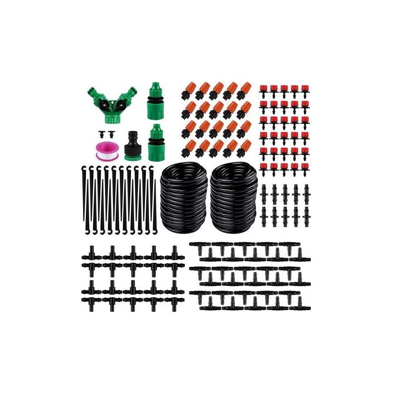 Bewässerungssystem Garten Mit 20 M Schlauch, Mikro-tropfbewässerungs-set, Automatisches Bewässerungsset Für Garten, Rasen, Gewächshaus Und Pflanzen