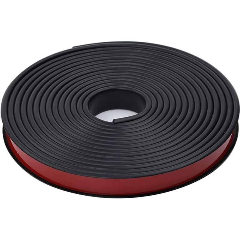 Klebeband Aus Weißem Melamin, 2 M, U-form (25 Mm), Bügelfrei, Für Arbeitsplatten, Eiche, Holzverkleidung, Weiches Tpe, Schwarz