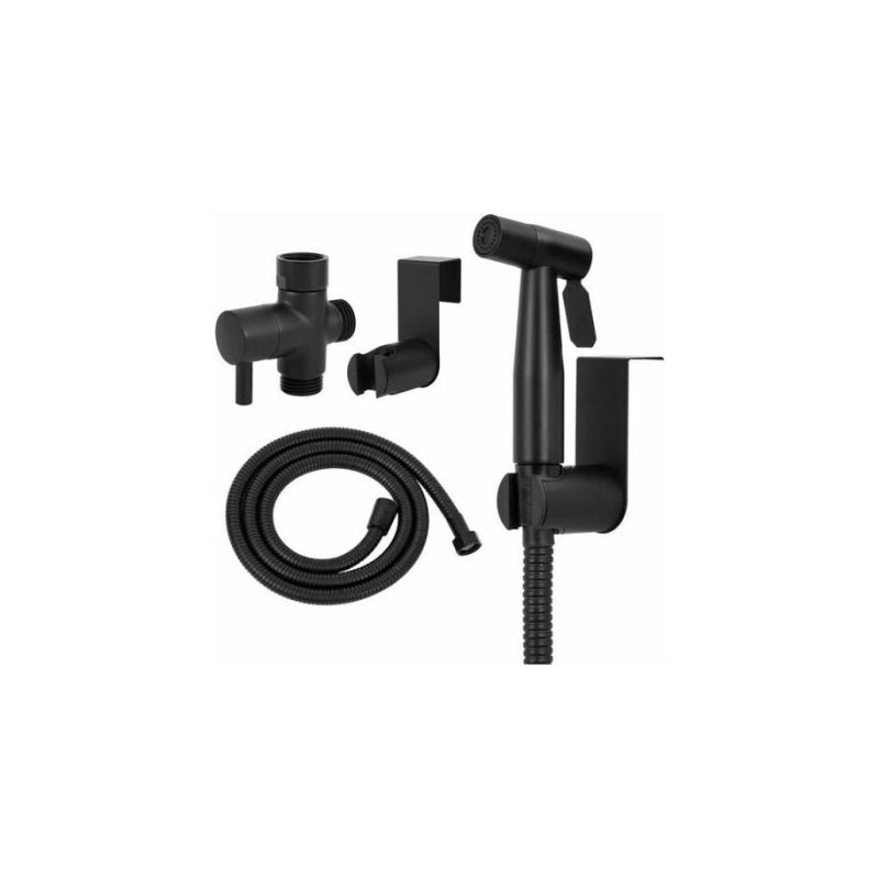 Komplettes Wc-duschset Schwarz, Wc-duschset, Sprühgerät Für Die Tägliche Körperpflege, Toiletten-handbrause Mit Schlauch, Schwarz